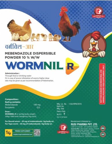 Wormnil R Poultry Feed Supplement, Packaging Type : Plastic Pack