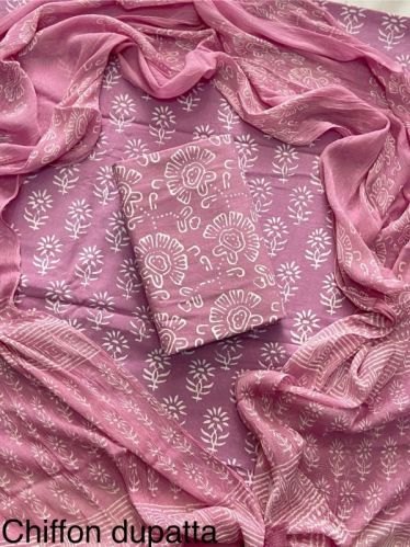 Abaya Fabric Indian Cotton Fabric Set With Chiffon Scarf