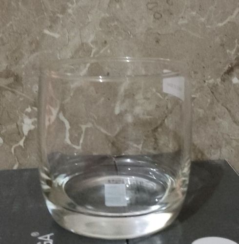 Plain Crystal Whisky Glass 370 Ml, Shape : Round