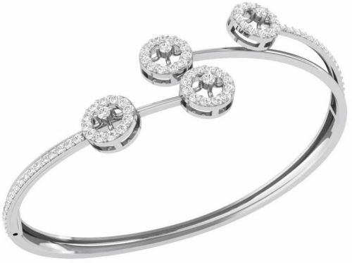American Diamond 925 Silver Bangle