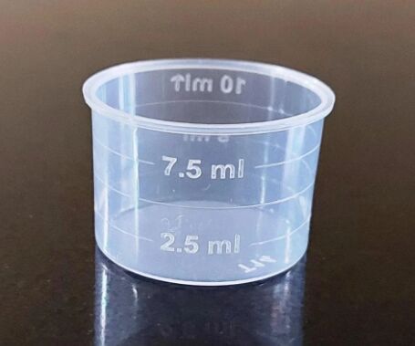 Plastic Plain Measuring Cap 10Ml 25Mm, Shape : Round