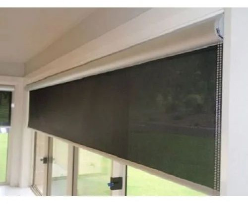 Plain Black PVC Roller Blinds For Window