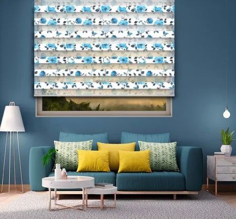 Verticle Polyester Printed Customize Zebra Blinds For Window Use