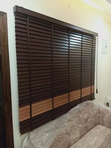 Plain Horizontal Wooden Window Blinds, Technics : Machine Made