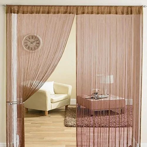 Polyester Plain Threads String Curtain For Home, Home Decor
