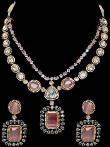 Magical Trend Polished Brass Necklace Set