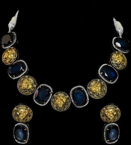 Brass Fancy Sabhya Necklace Set, Gender : Female