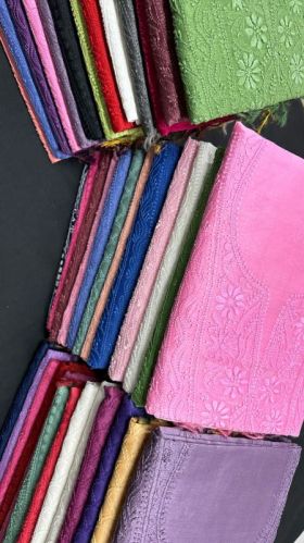 Pure Chanderi Chikankari Work Suits