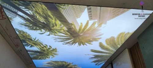 PVC Waiting Room Stretch Ceiling, Shape : Rectangular, Square