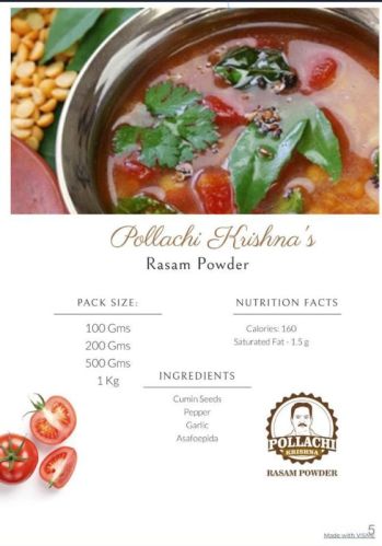 Rasam Powder, Packaging Size : 100 Gm
