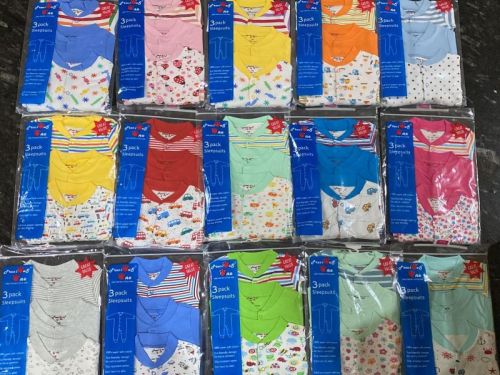 3 Piece Baby Sleep Suit Set, Technics : Machine Made