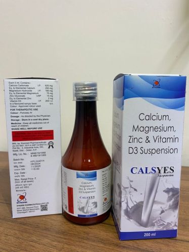 CALSYES SYRUPS, Packaging Type : Bottle