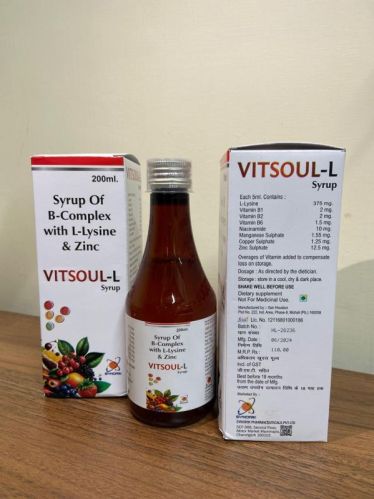 VITSOUL-L SYRUP, Packaging Type : Bottle