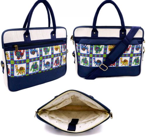 Printed Kalamkari Jute Bags For Packaging Grocery