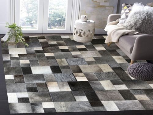 Smooth Printed Designer Leather Carpet For Home