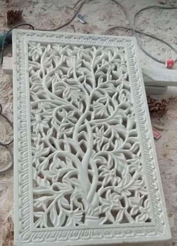 Marble Window Jali, Color : Creamy-white