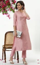 Cotton Embroidered Kurti, Sleeve Type : 3/4th Sleeve