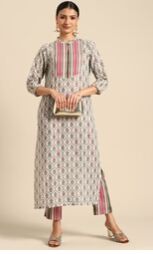 Cotton Kurti Set, Sleeve Type : 3/4th Sleeve