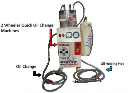 H P C L Quick Oil Change Machines