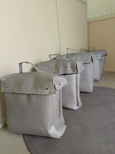 DSS Glass Fiber Fireproof Bags, Density : 800