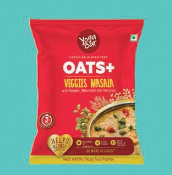 Yoga Bar 40gm Veggie Oats Masala For Quick Healthy High Protein, Super Nuts, Super Seeds., Cooking
