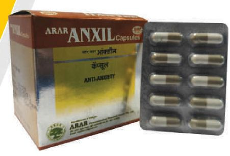 Anxil Capsules, Packaging Size : 10X10 Pack