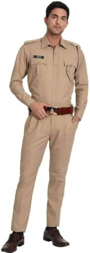 Plain Cotton Mens Police Uniform, Technics : Machine Made