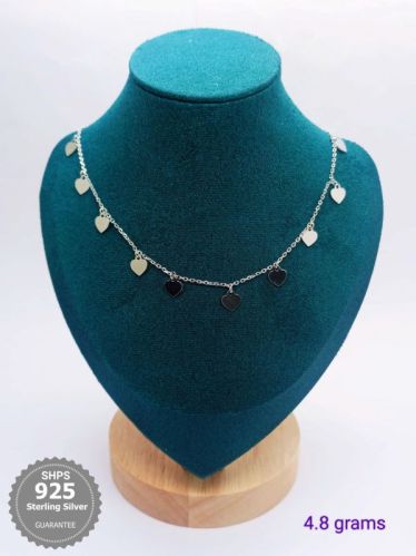 925 Sterling Silver Tanmaniya Necklace, Packaging Type : Plastic Box, Fabric Bag