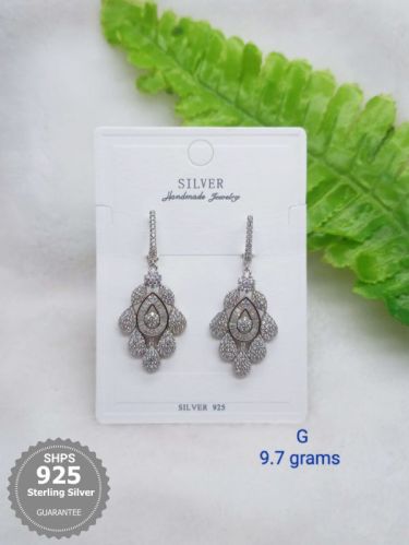 Fancy 925 Sterling Silver Earrings, Gender : Female