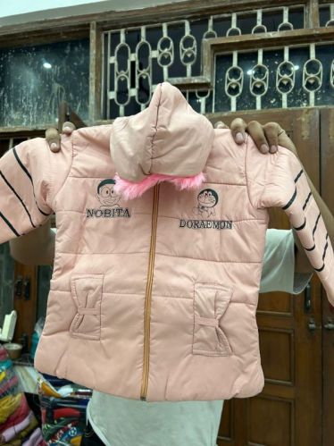 Woolen Hooded Jackets, Color : Creamy