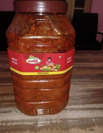 5 Kg Sonwa Mixed Pickle, Packaging Type : Jar