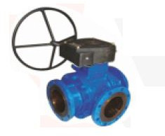 3 Way Floating Gear Operated Ball Valve