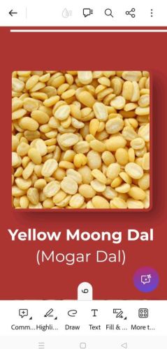 Yellow Moong Dal, Packaging Type : Plastic Bag