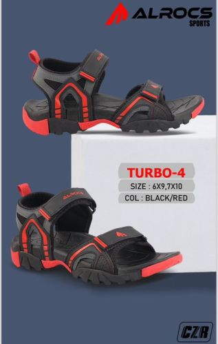Alrocs Rexine Turbo-4 Mens Floater Sandals, Sole Material : PU