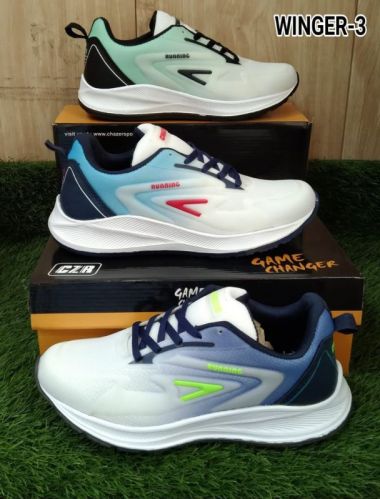 Chazer KPU Sublimation + Mesh Winger-3 Mens Sports Shoes, Packaging Type : Box