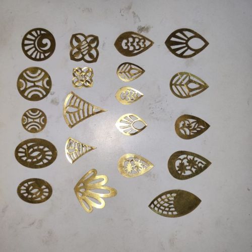 Polished Brass Earrings Die For Jewellery Making