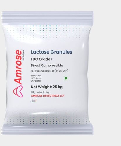 Amrose Lifescience Lactose Granules, Purity : 99%