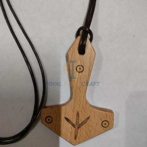 Polished Wood Pendant, Color : Brown