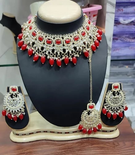 Polished Choker Bridal Jewellery Set
