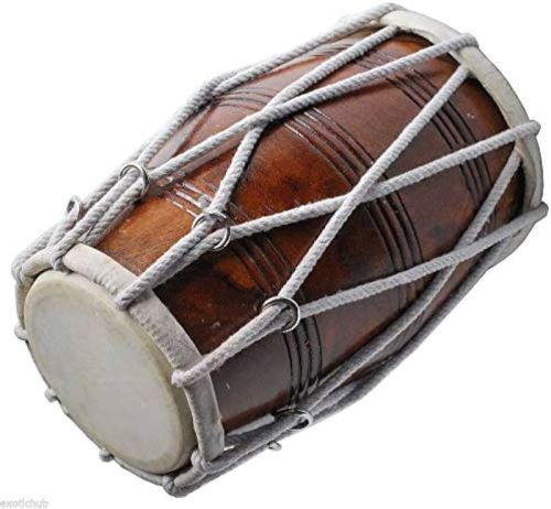 Polished Dholak For Musical Instrument