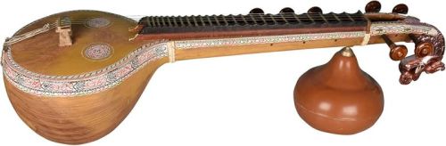 Polished Wood Saraswati Veena, Power Source : Manual