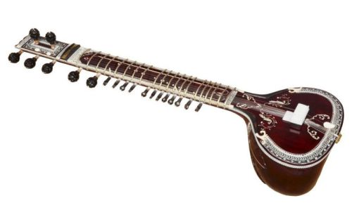 Polished Printed Sitar For Musical Use