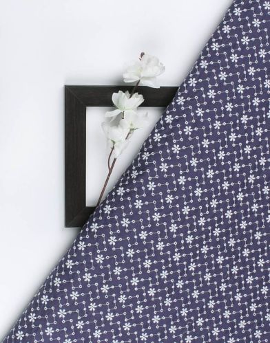 Printed Cotton Ladies Palazzo Suit Fabric, Color : Blue