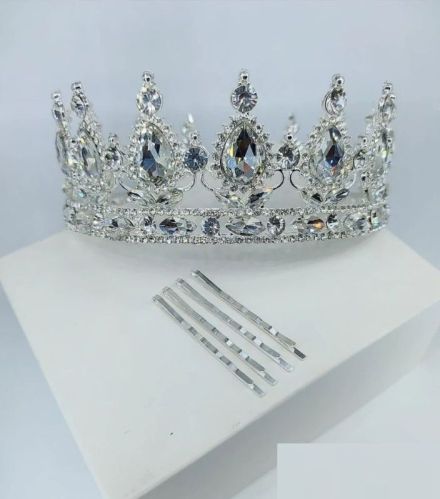 Zinc Alloy Ladies Stylis Crowns For Hair Decoration