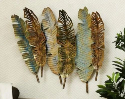 Metal Banana Leaf Wall Art For Decoration, Gifting