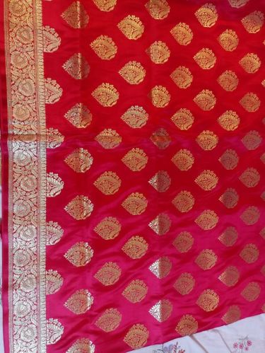 Doodlenhub Plain Cotton Silk Saree, Saree Length : 6.5 Meter