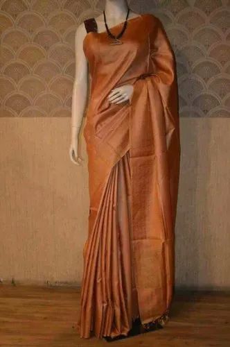 Handloom Pure Moonga Silk Saree, Speciality : Shrink-Resistant