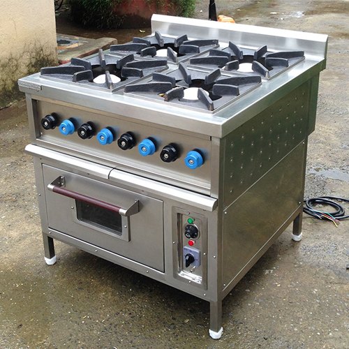 Four Burner Range With Oven For Cooking