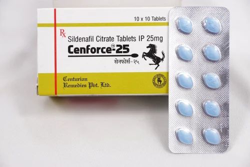 25mg Sildenafil Citrate Tablets, Packaging Type : Paper Box