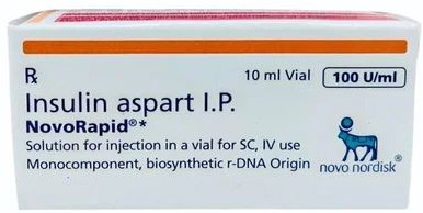 Insulin Aspart Injection, Packaging Type : Paper Box